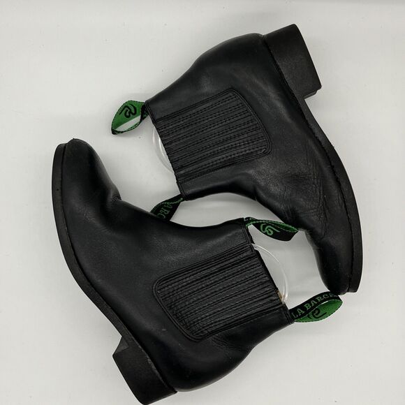 La Barca Traditional Black Leather Ankle Boot Size Mexico 24 USM 5.5; USW 7 - Picture 5 of 11